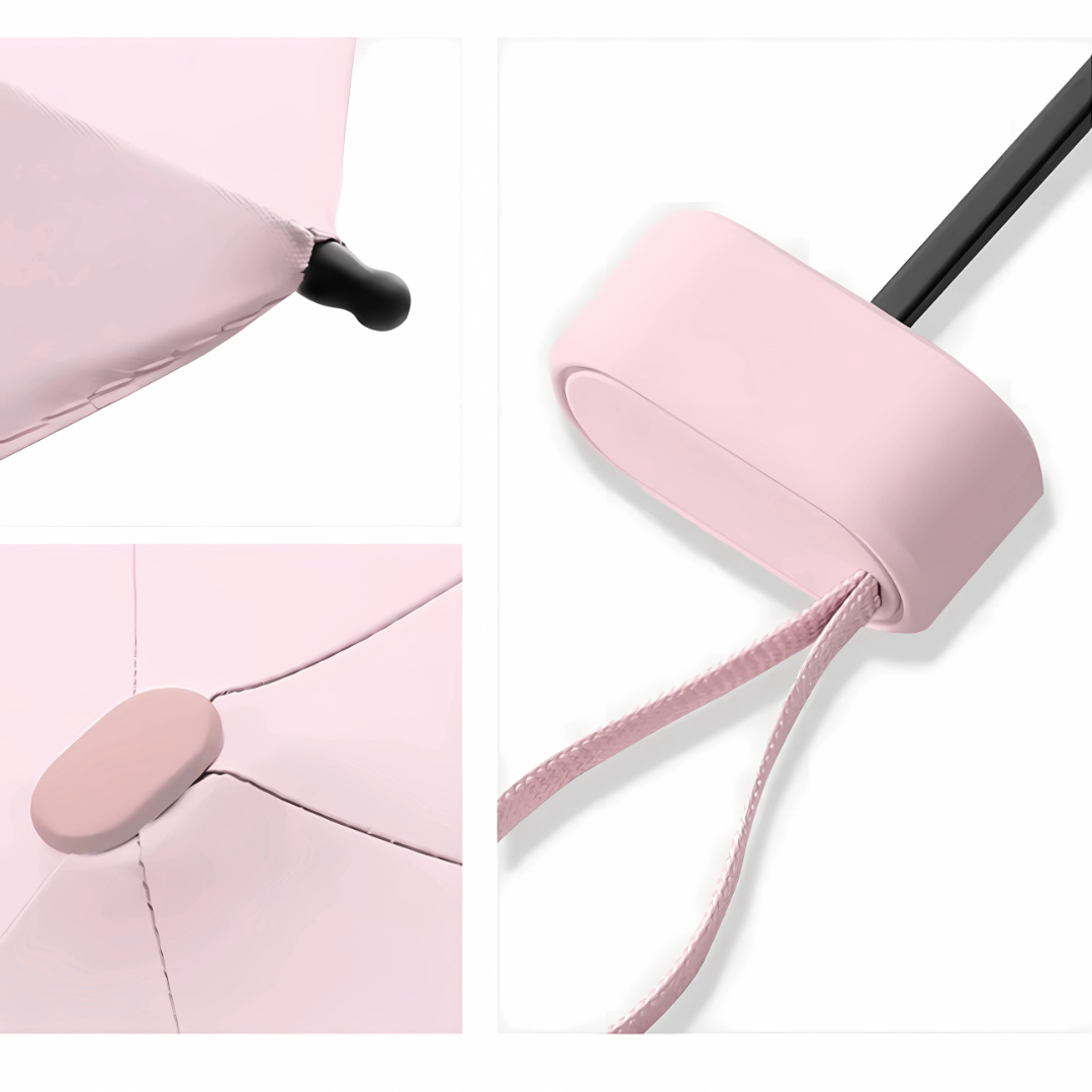 Mini Parapluie Capsule – Pliant, Imperméable et Anti-UV, Idéal Voyage et Plein Air Rose - Acheter Parapluie