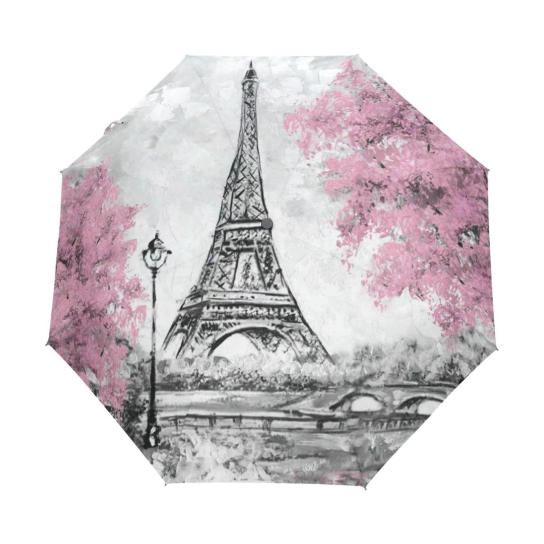 Parapluie à Motifs Paris Premium Rose - Acheter Parapluie