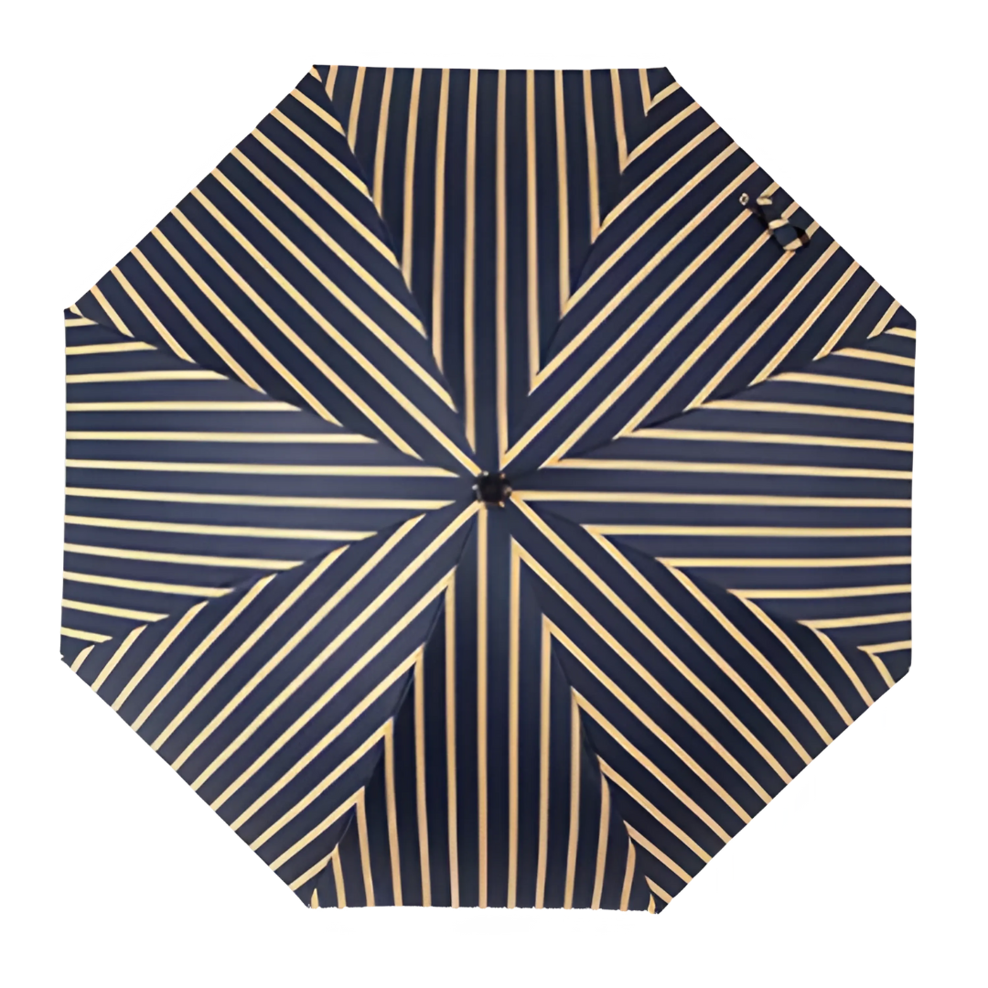 Parapluie Canne de Marche Luxe Noir Jaune - Acheter Parapluie