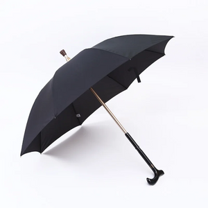Parapluie Canne de Marche Robustesse Noir - Acheter Parapluie