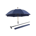 Parapluie Canne de Marche Robustesse Bleu Foncé - Acheter Parapluie