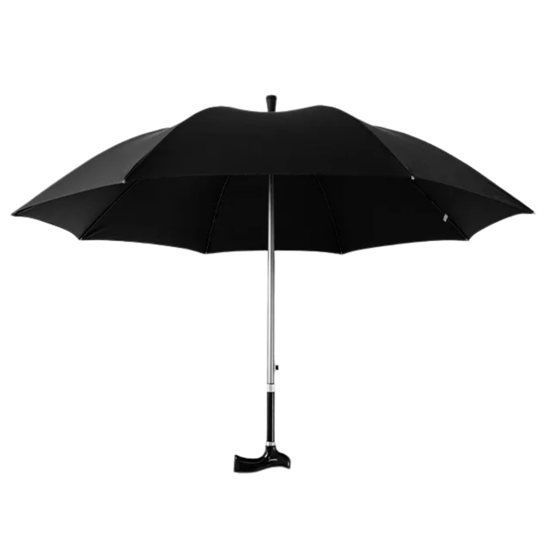 Parapluie Canne De Marche Noir - Acheter Parapluie
