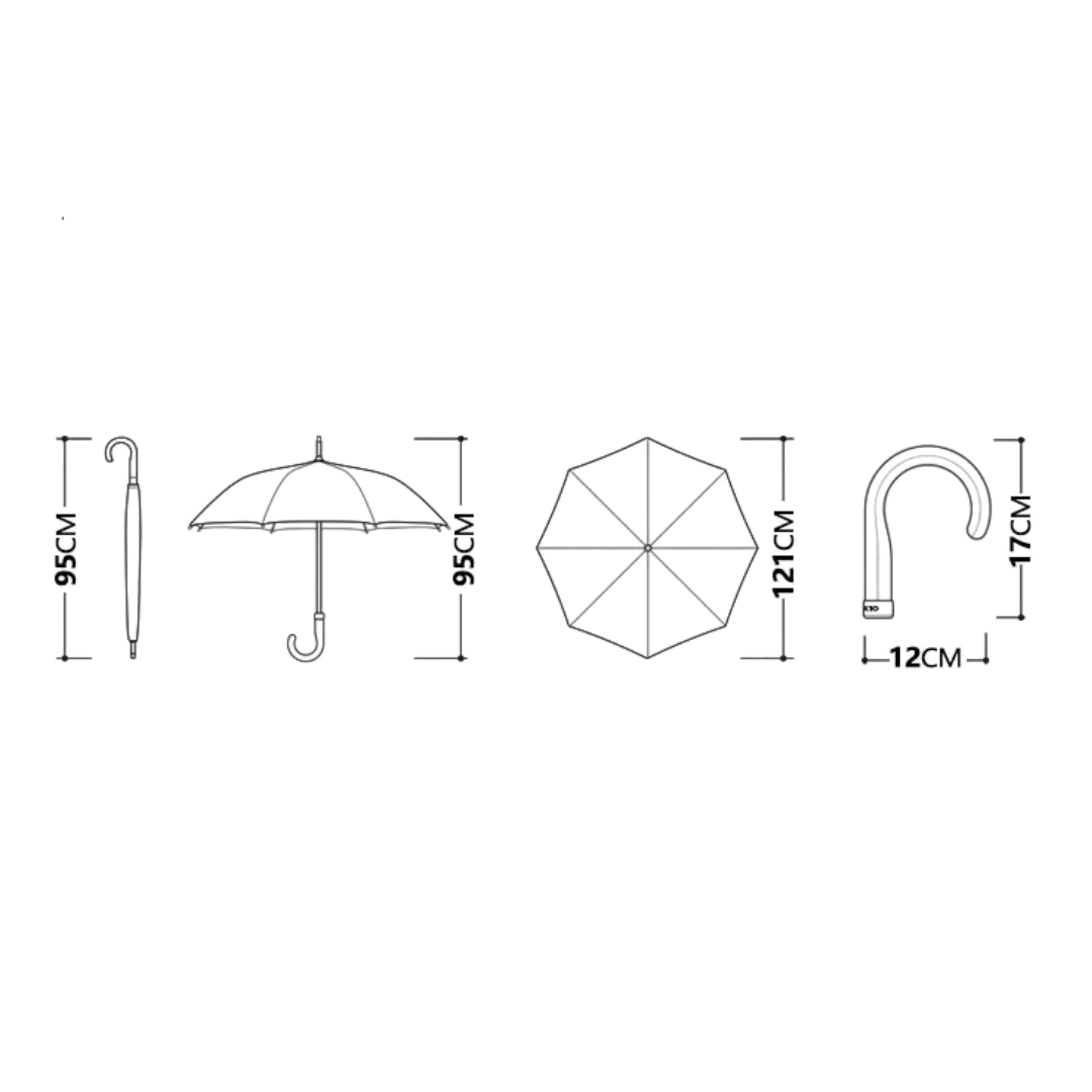 Parapluie Élégant Grand Marine - Acheter Parapluie