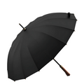 Parapluie Élégant Manche en Bois Noir - Acheter Parapluie