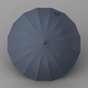 Parapluie Élégant Manche en Bois Gris - Acheter Parapluie