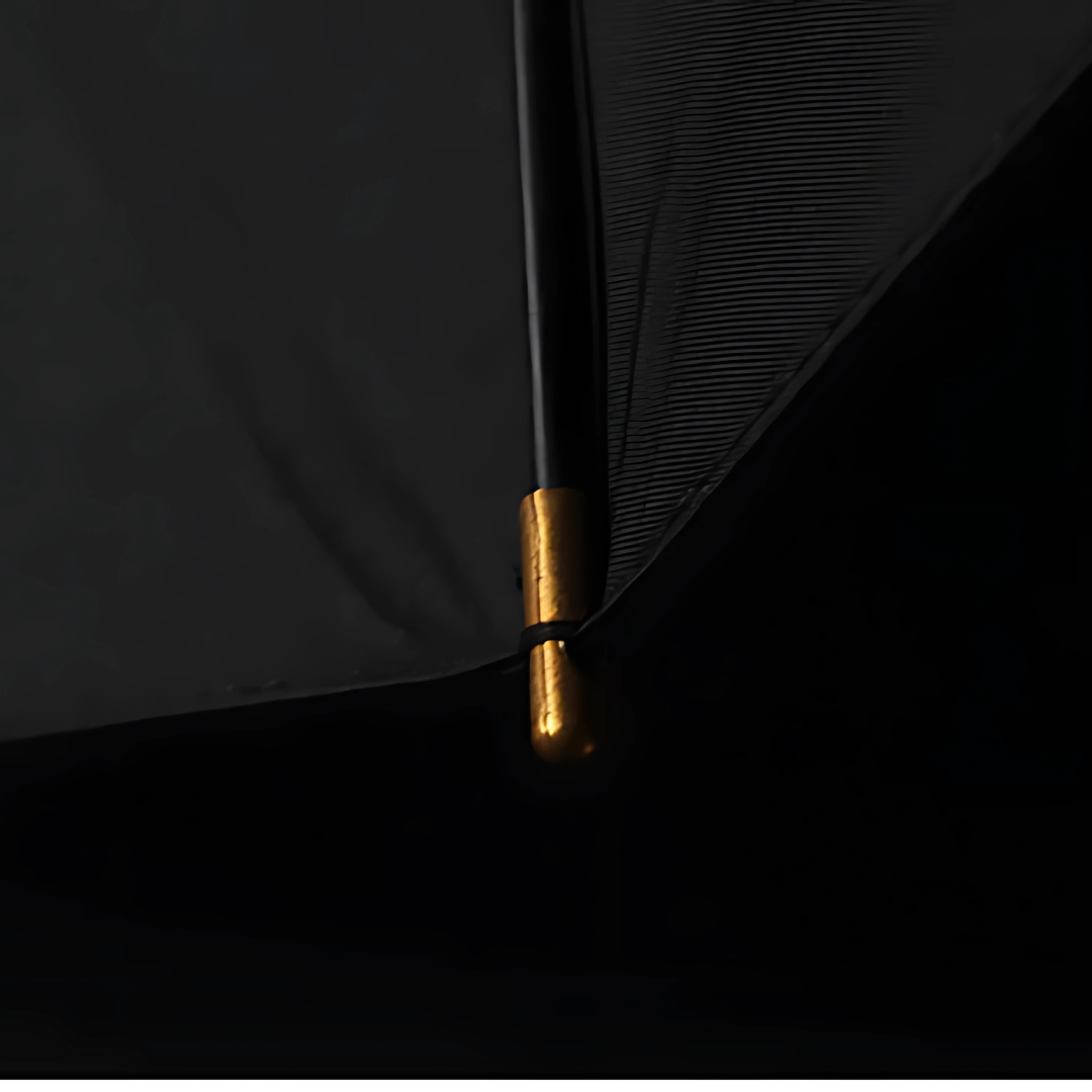Parapluie Élégant Manche en Bois Noir - Acheter Parapluie