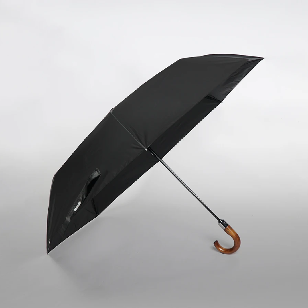 Parapluie Élégant Pliant Luxe Noir - Acheter Parapluie