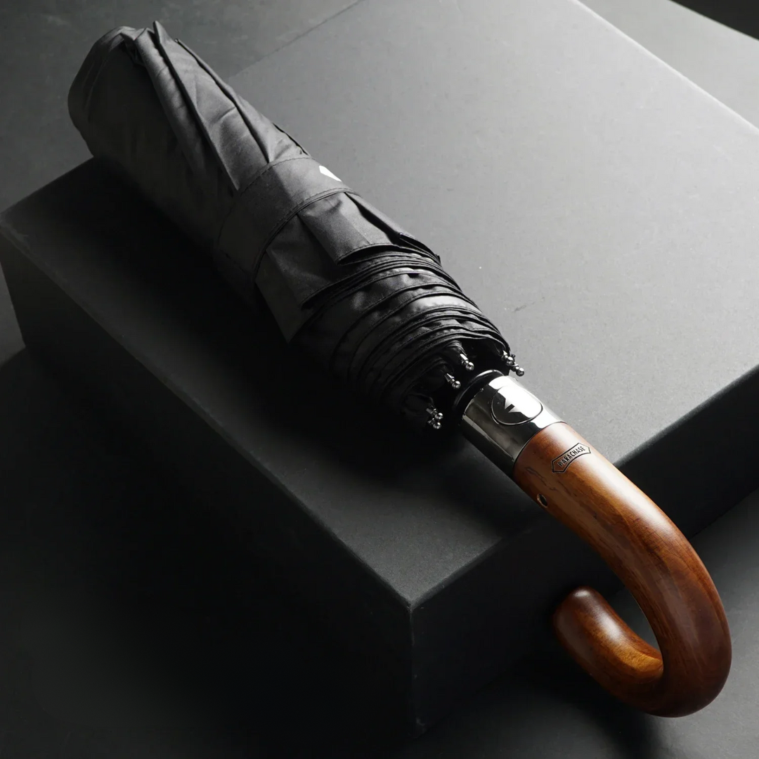 Parapluie Élégant Pliant Luxe Noir - Acheter Parapluie