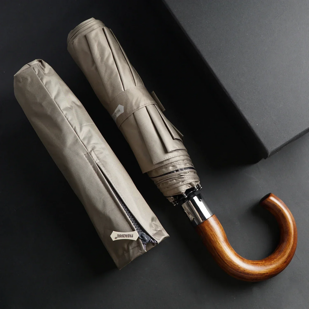 Parapluie Élégant Pliant Luxe Kaki - Acheter Parapluie