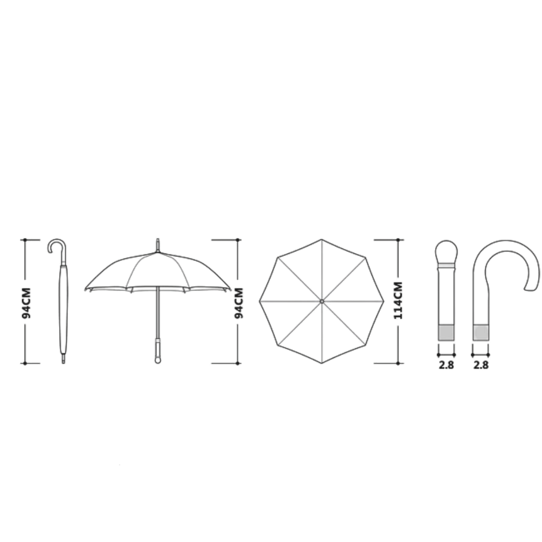 Parapluie Élégant Vintage Marine Canne - Acheter Parapluie