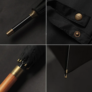 Parapluie Élégant Vintage Noir - Acheter Parapluie