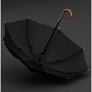 Parapluie Élégant Vintage Noir Canne - Acheter Parapluie