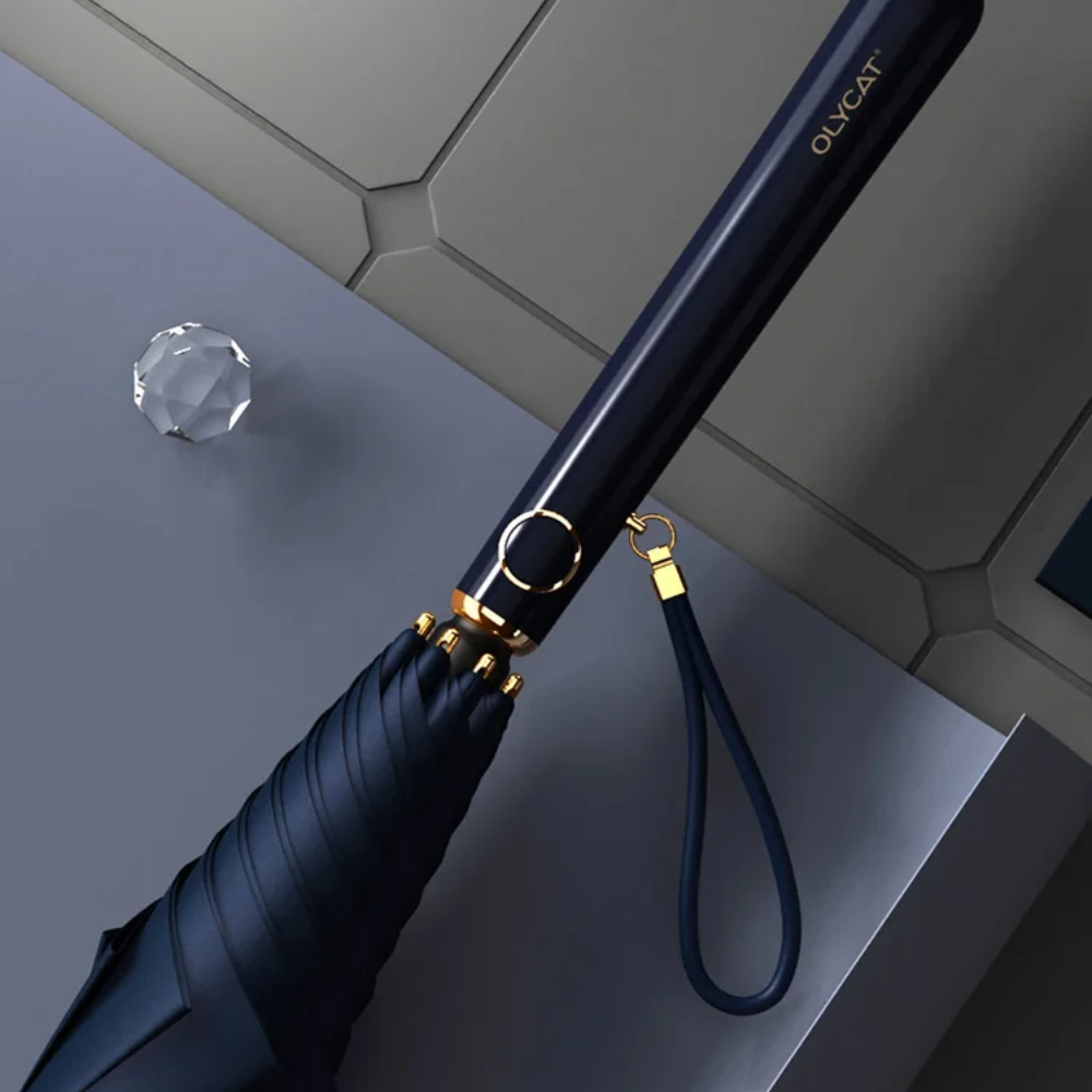 Parapluie Golf Double Couche - Luxe Bleu Marine - Acheter Parapluie