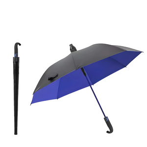 Parapluie Golf Long Manche Marine - Acheter Parapluie