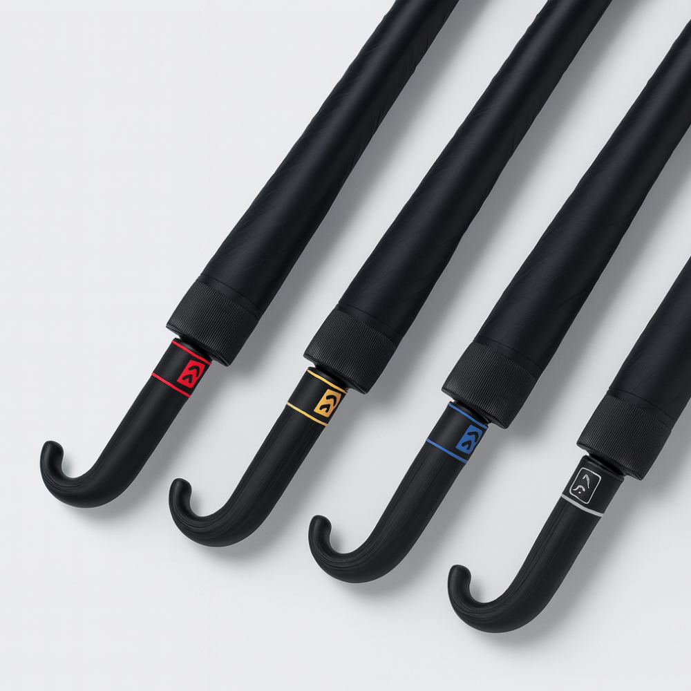 Parapluie Golf Long Manche Rouge - Acheter Parapluie