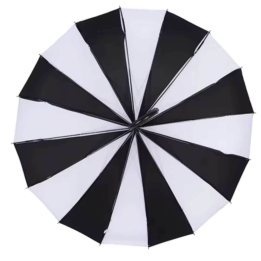 Parapluie Pagode Rétro Vintage Noir et Blanc - Acheter Parapluie
