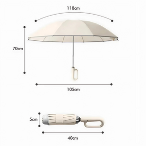 Parapluie Réflechissant à Boucle Ergonomique Blanc - Acheter Parapluie