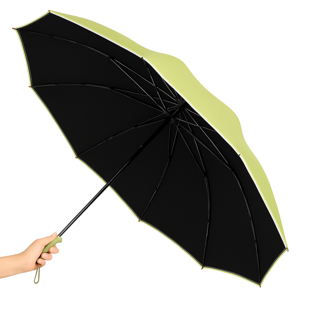 Parapluie Réfléchissant Inversé Luxueux Vert Matcha - Acheter Parapluie