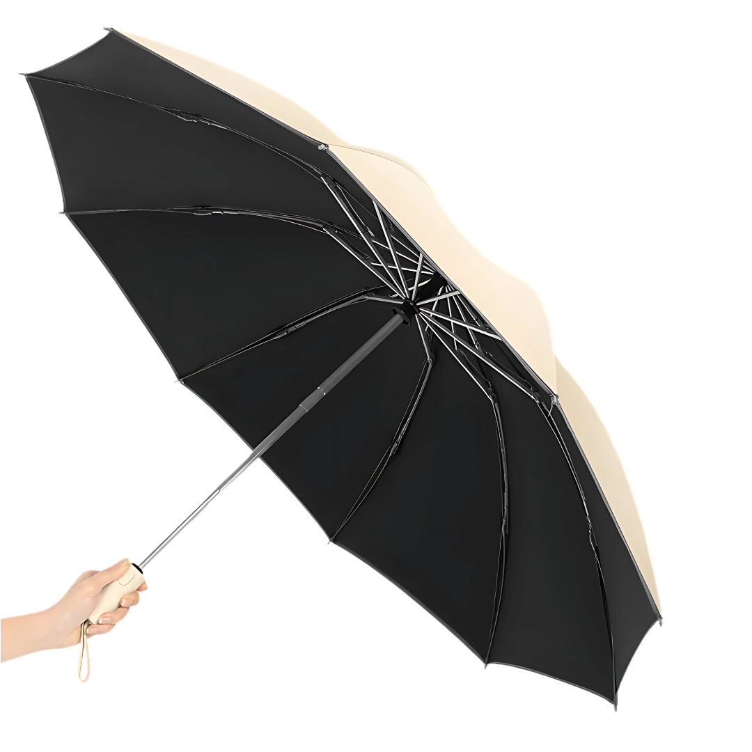 Parapluie Réfléchissant Inversé Luxueux Blanc Cassé - Acheter Parapluie