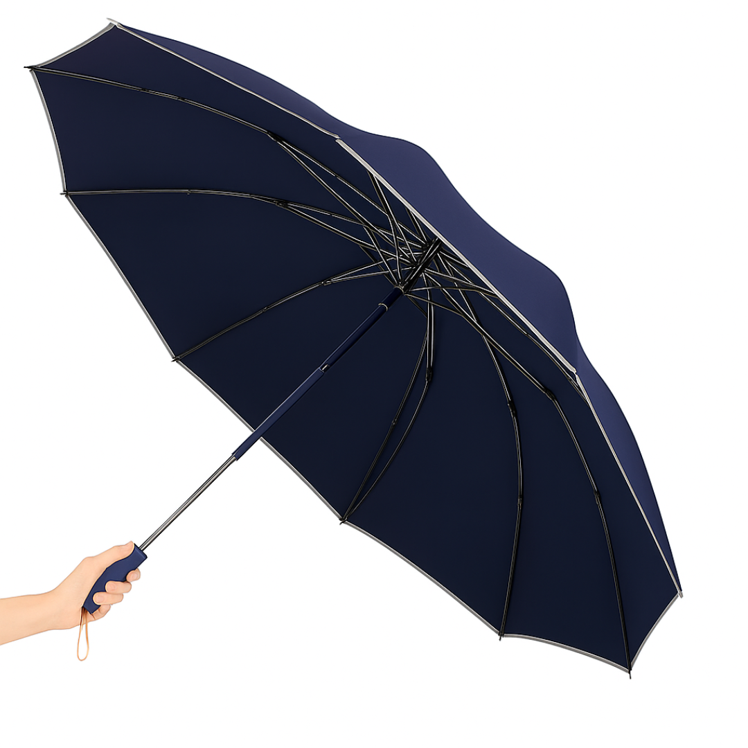 Parapluie Réfléchissant Inversé Luxueux Bleu - Acheter Parapluie