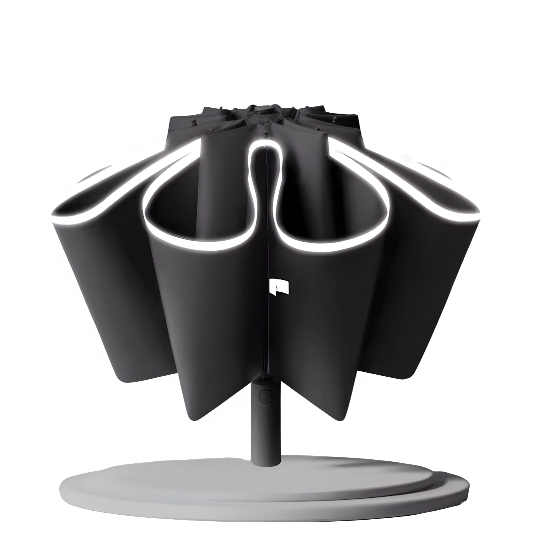 Parapluie Réfléchissant Inversé Luxueux Noir - Acheter Parapluie