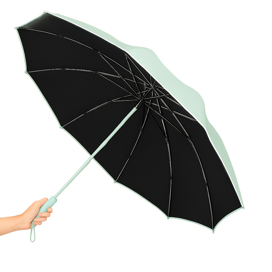 Parapluie Réfléchissant Inversé Luxueux Vert - Acheter Parapluie