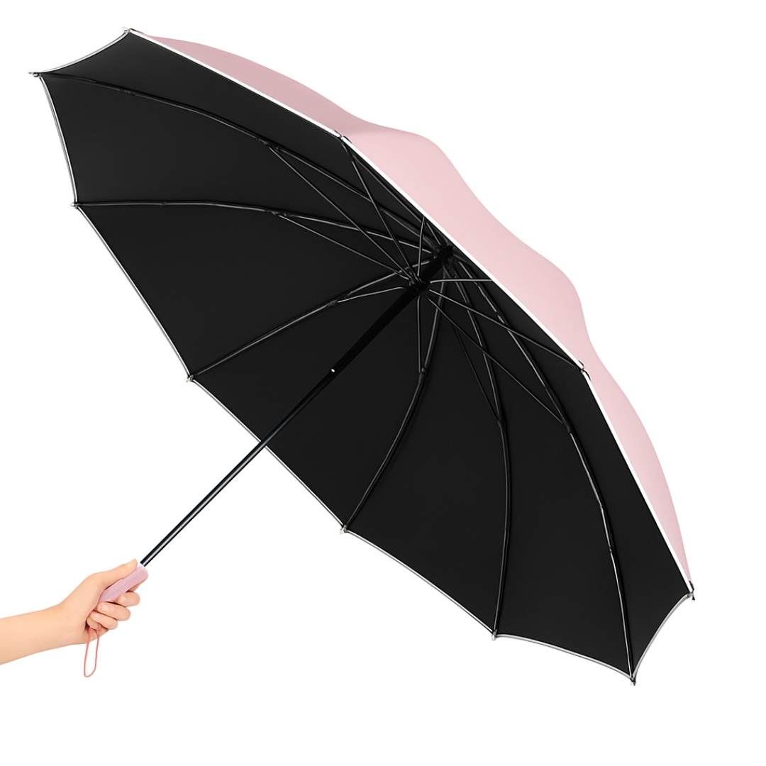 Parapluie Réfléchissant Inversé Luxueux Rose - Acheter Parapluie