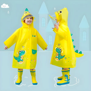 Ponchon Enfant Imperméable Dinosaure Jaune - Acheter Parapluie