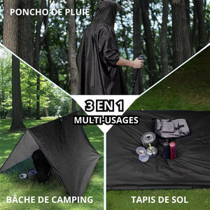 Ponchon Homme Imperméable Noir - Acheter Parapluie